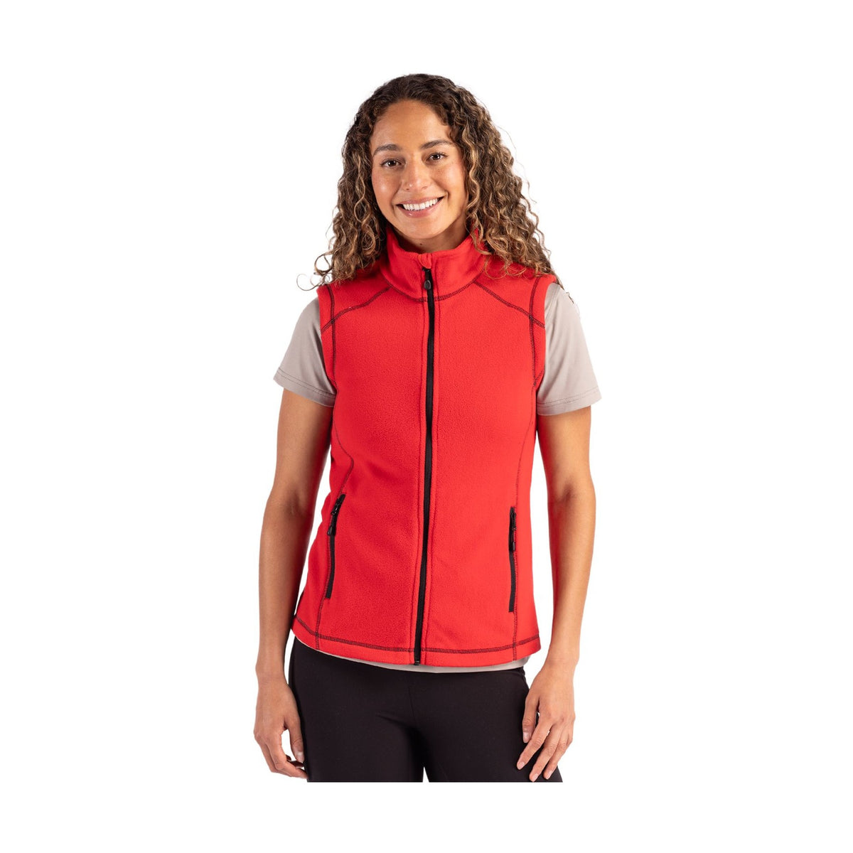 Clique Women's Powder Recycled Fleece Full Zip Vest-4