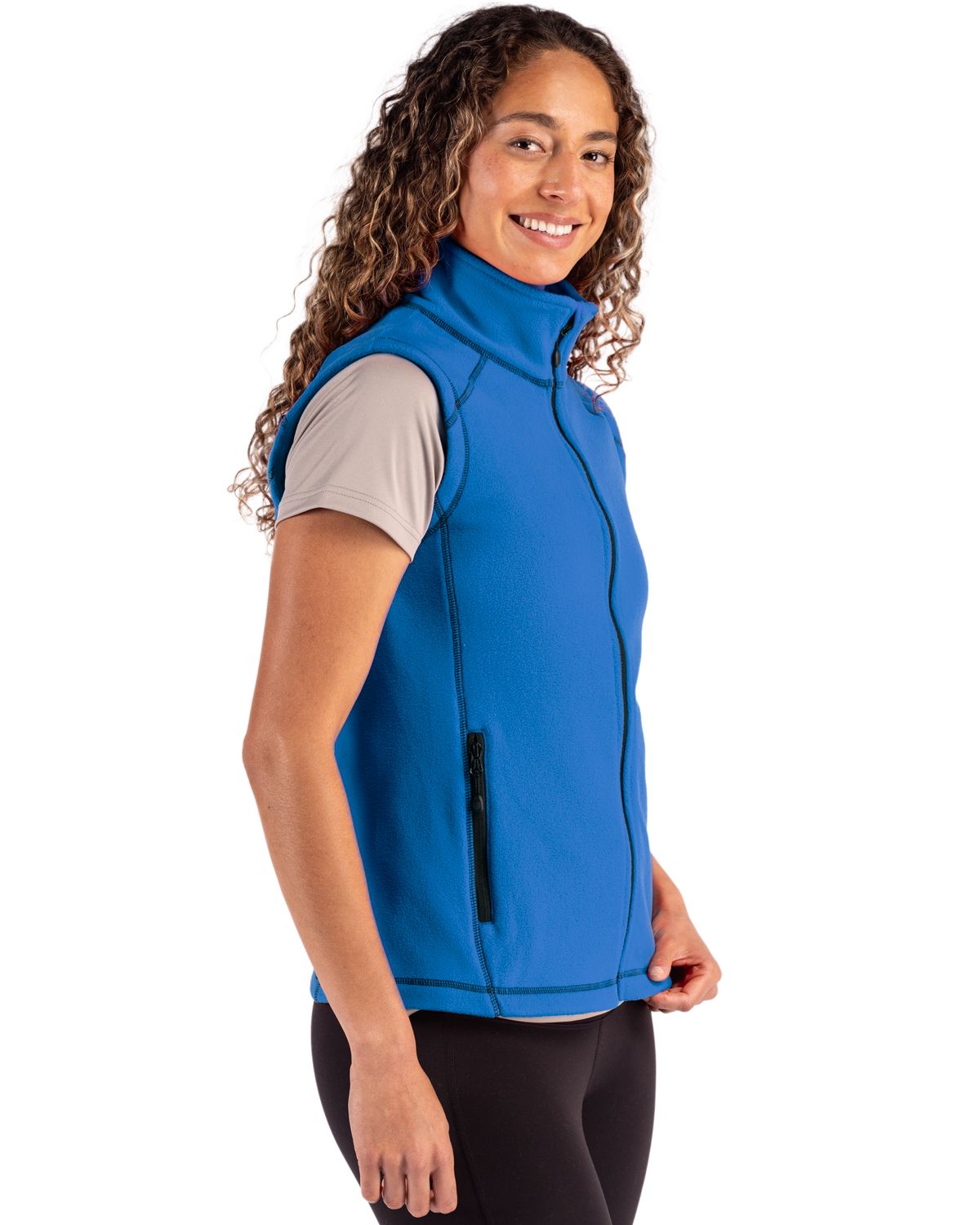 Clique Women's Powder Recycled Fleece Full Zip Vest-3