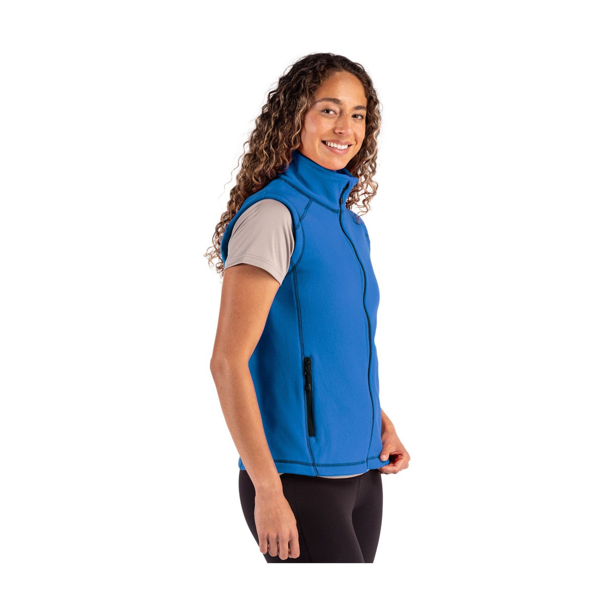Clique Women's Powder Recycled Fleece Full Zip Vest-3