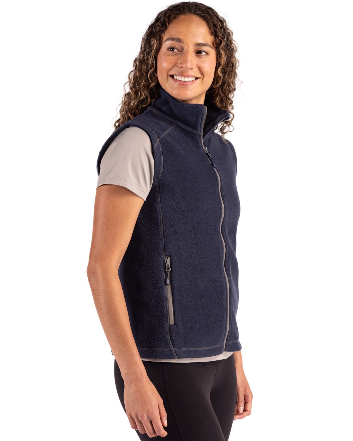 Clique Women's Powder Recycled Fleece Full Zip Vest-6