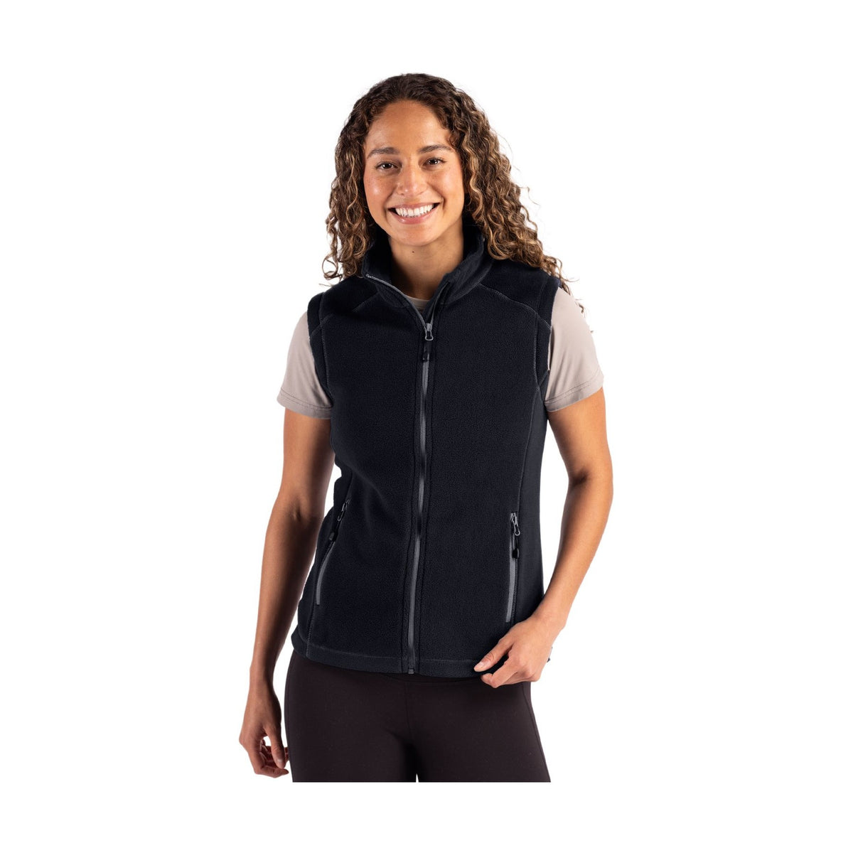 Clique Women's Powder Recycled Fleece Full Zip Vest-4