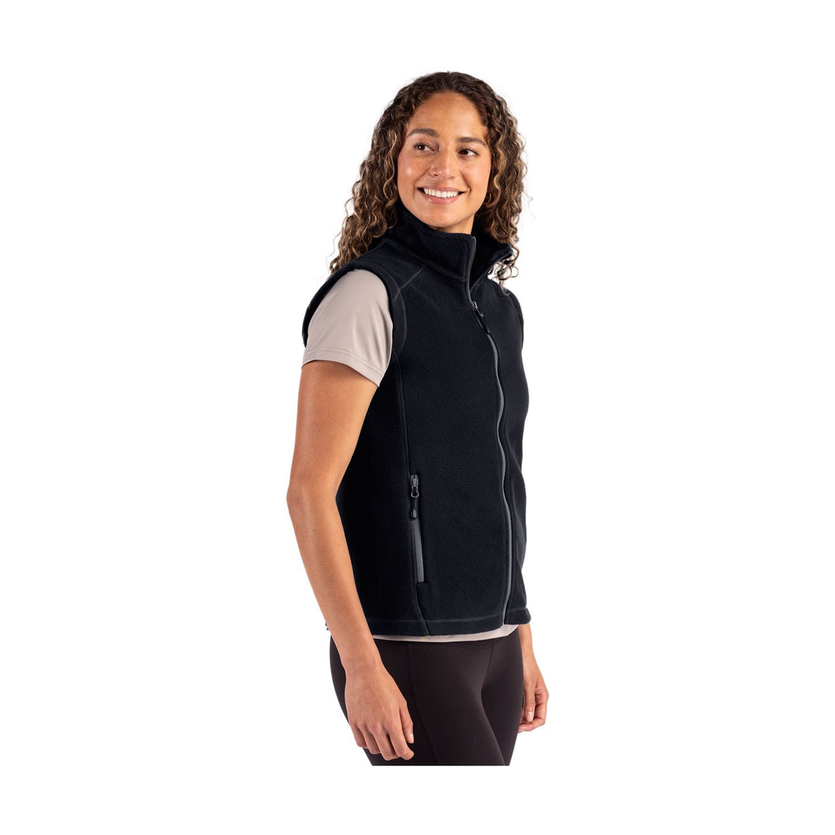 Clique Women's Powder Recycled Fleece Full Zip Vest-6