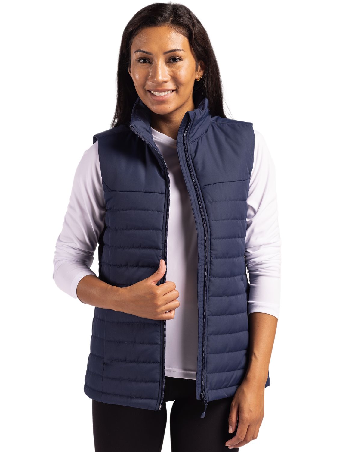 Clique Women's Elevation Recycled Insulated Puffer Full Zip Vest-5