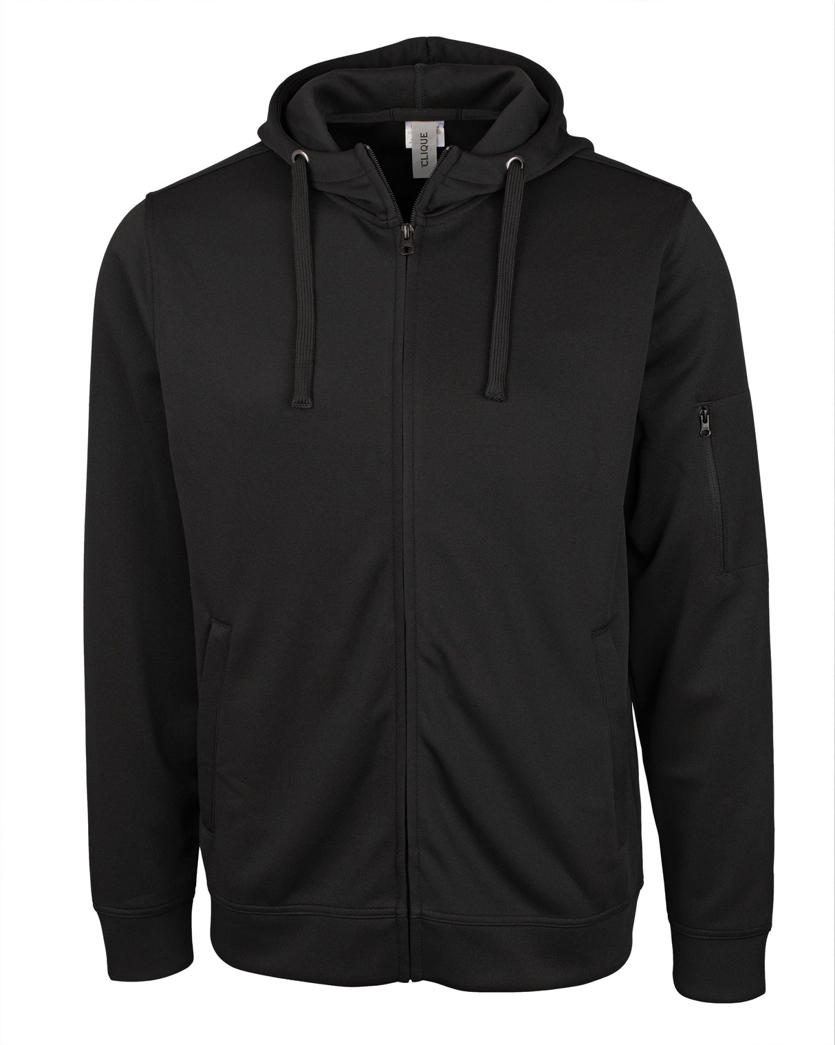 Clique Men's Lift Solution-dyed Performance Full Zip Hooded Sweatshirt-1
