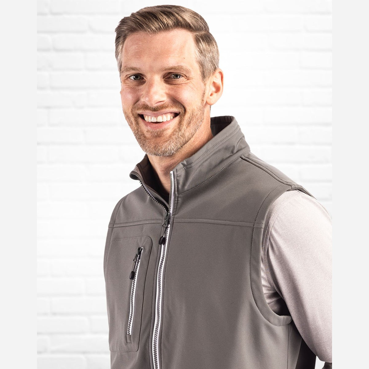 Clique Men's Telemark Recycled Stretch Softshell Full Zip Vest-4