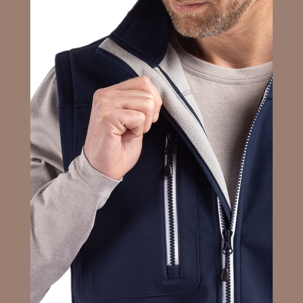 Clique Men's Telemark Recycled Stretch Softshell Full Zip Vest-4