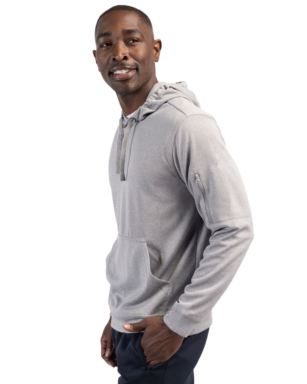Clique Men's Lift Solution-dyed Performance Hooded Pullover Sweatshirt-7