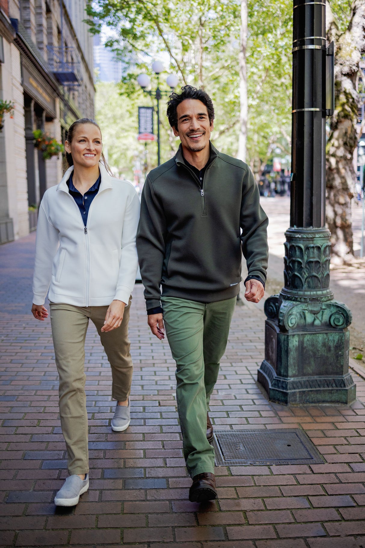 Cutter & Buck Men's Roam Recycled Buttery-Soft Knit Quarter Zip Jacket-2