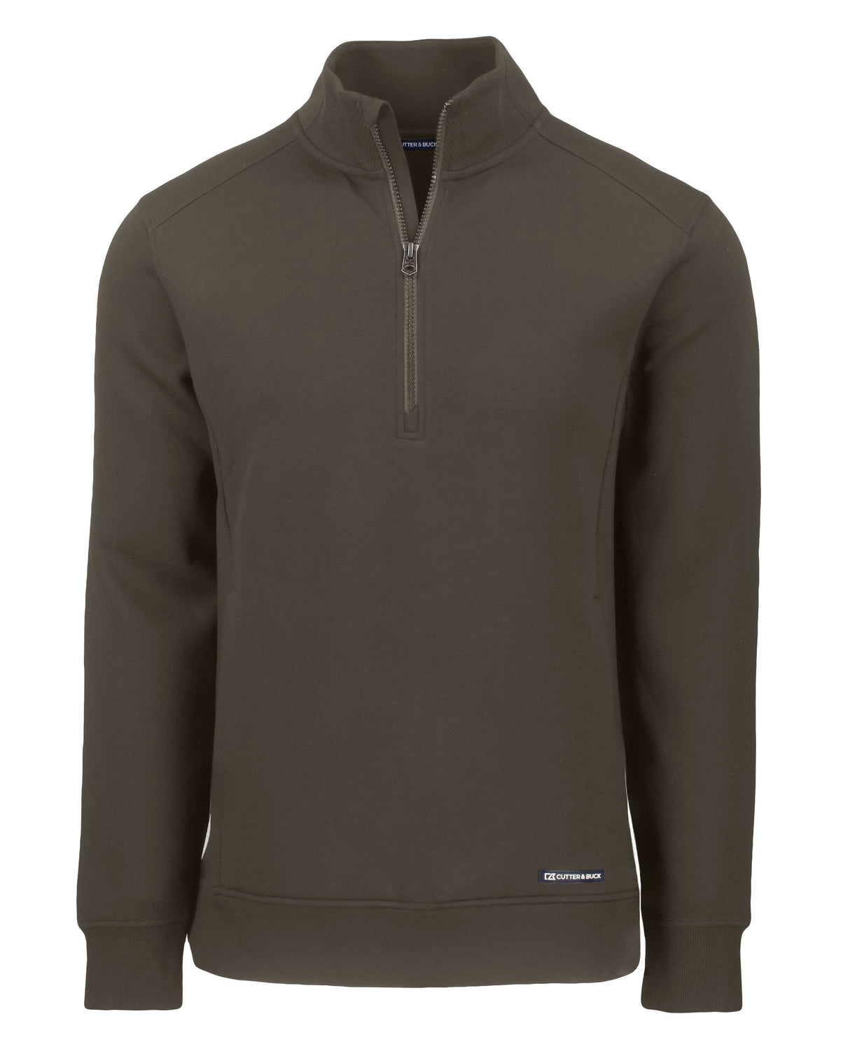 Cutter & Buck Men's Roam Recycled Buttery-Soft Knit Quarter Zip Jacket-3