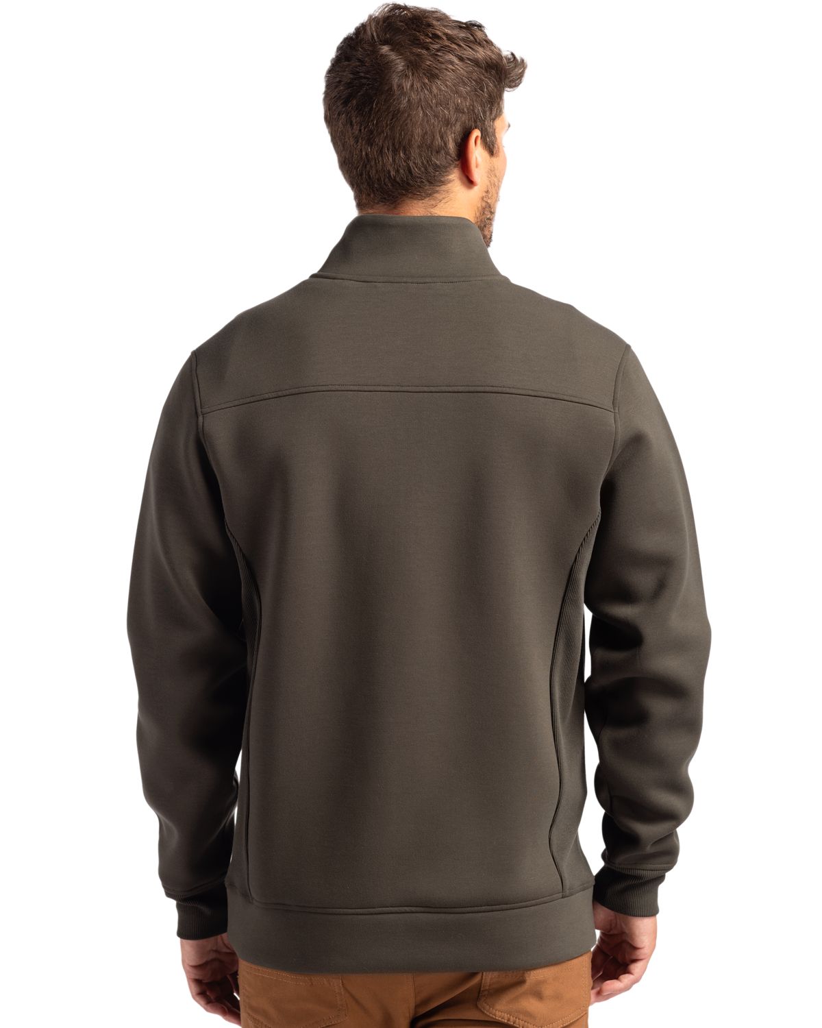 Cutter & Buck Men's Roam Recycled Buttery-Soft Knit Quarter Zip Jacket-7