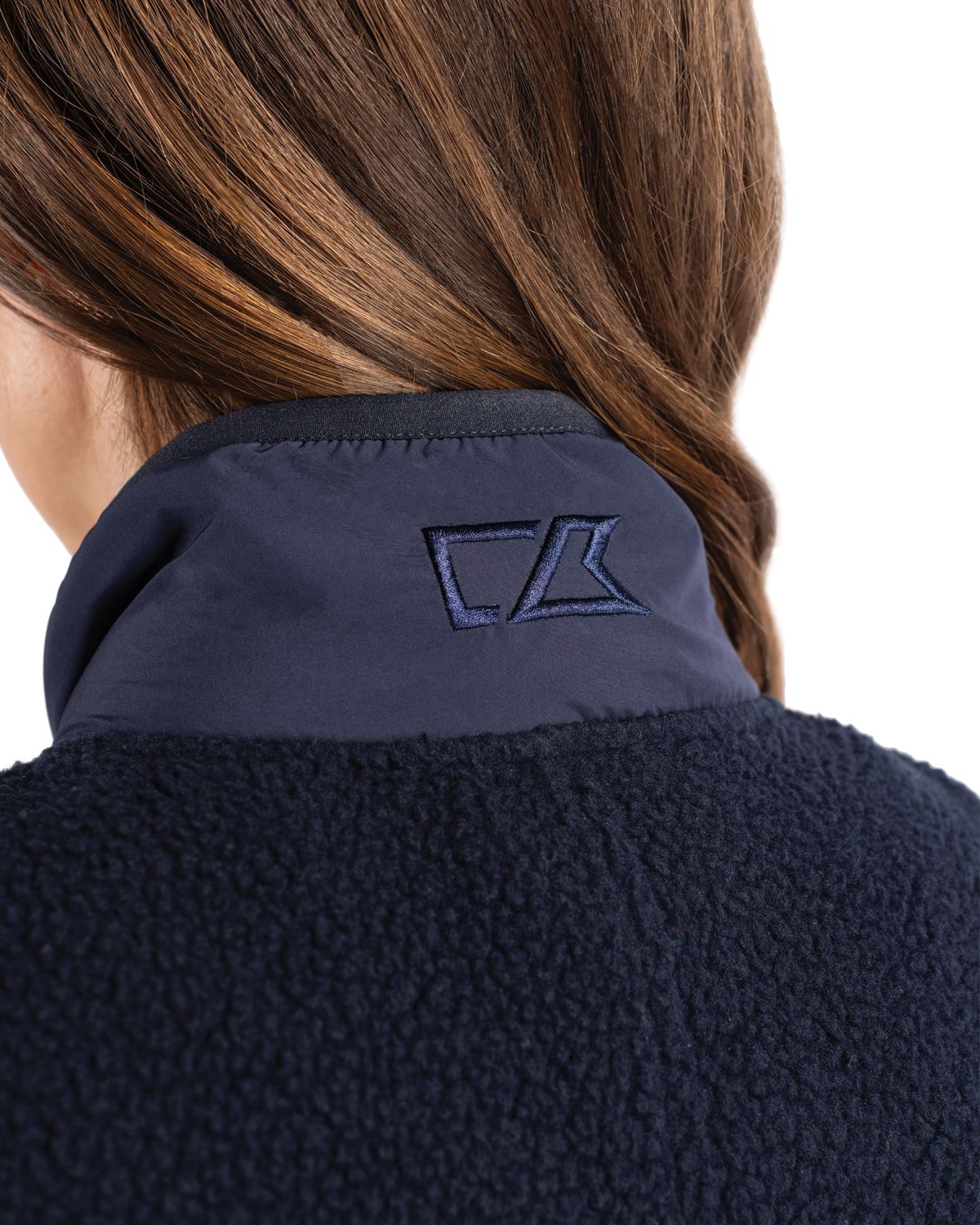 Cutter & Buck Women's Cascade Epic Comfort Recycled Sherpa Fleece Full Zip Vest-4