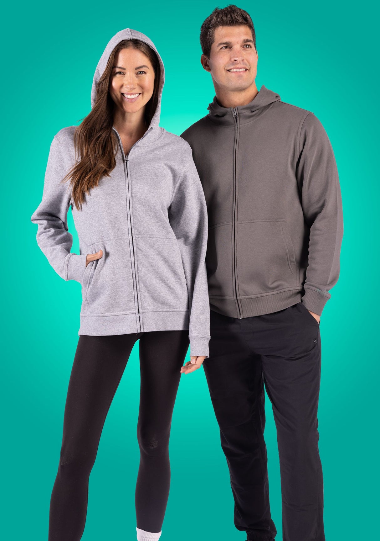 Clique Men's Drive Recycled Full Zip Hooded Sweatshirt-12