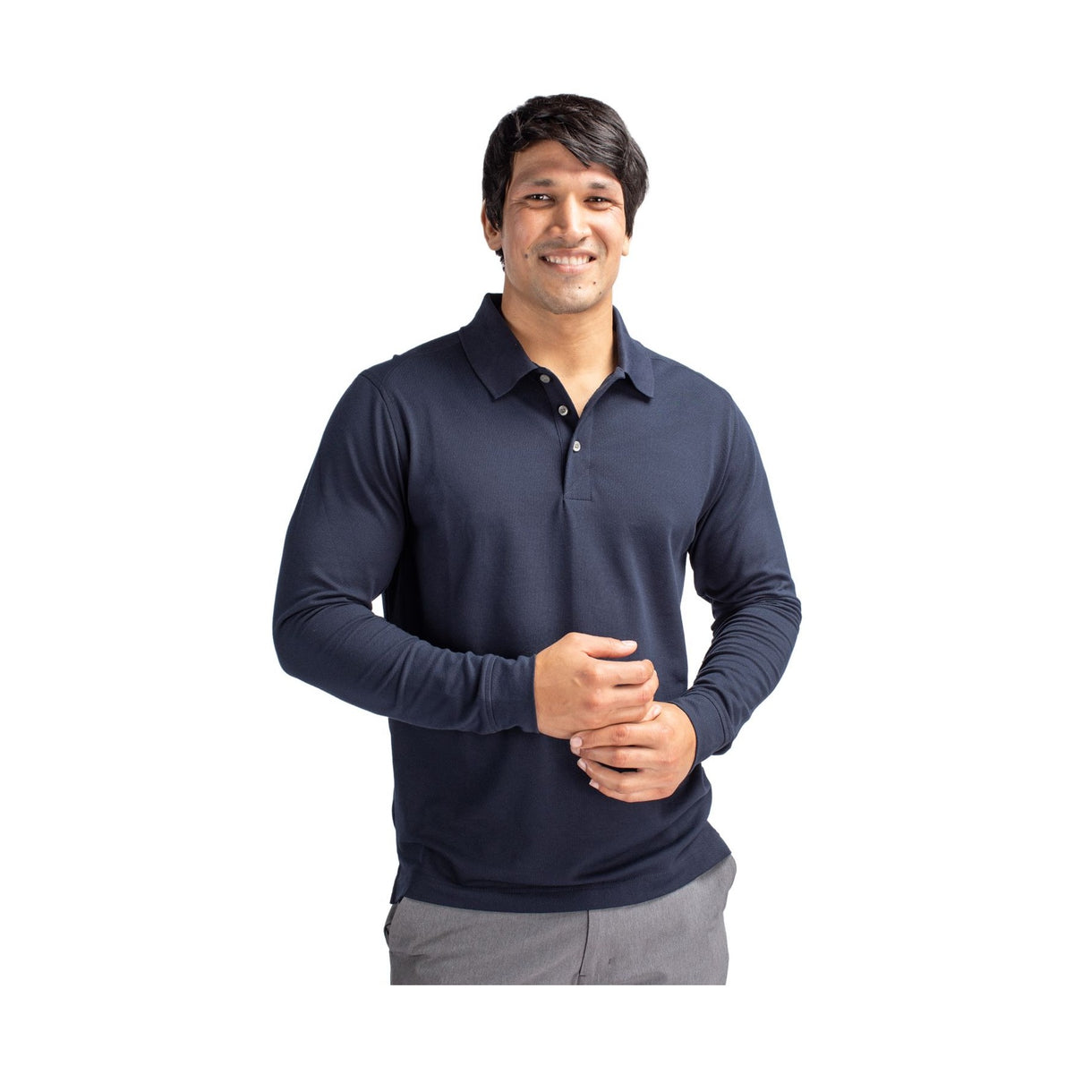 Cutter & Buck Men's Advantage Cotton-Blend Pique Long Sleeve Polo-3