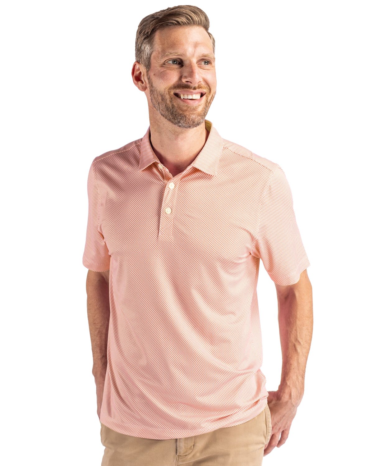 Cutter & Buck Men's Pike Recycled Symmetry Print Polo-4
