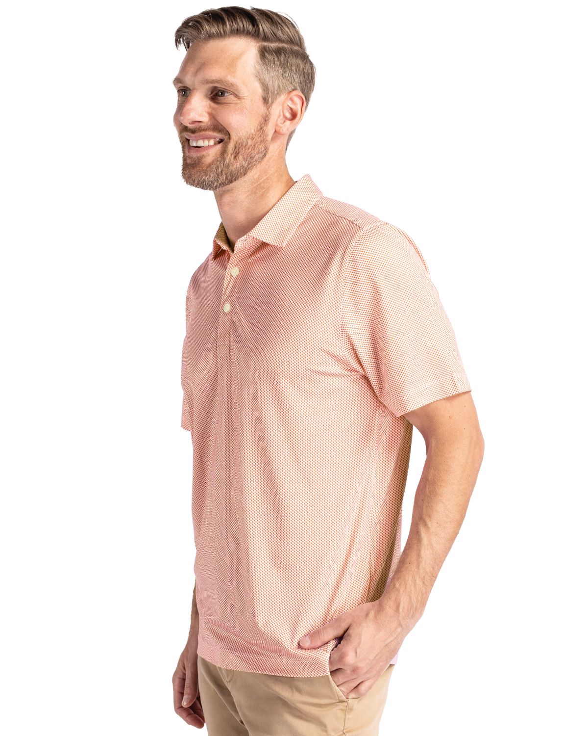 Cutter & Buck Men's Pike Recycled Symmetry Print Polo-6