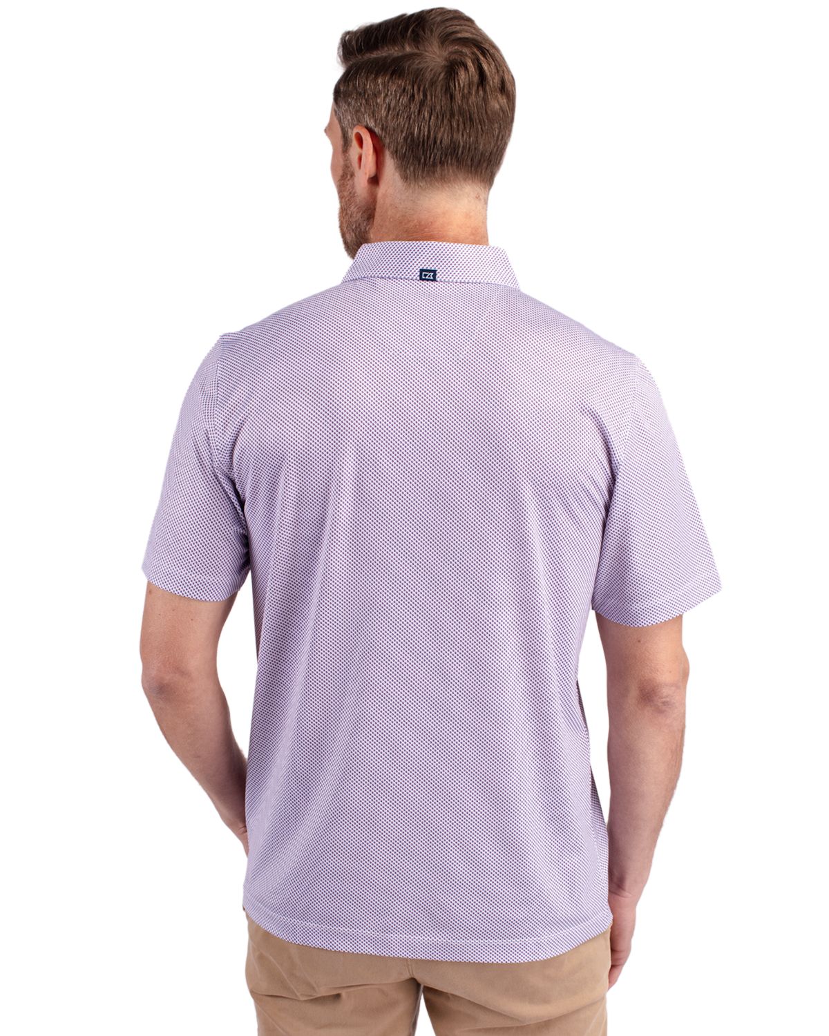 Cutter & Buck Men's Pike Recycled Symmetry Print Polo-5
