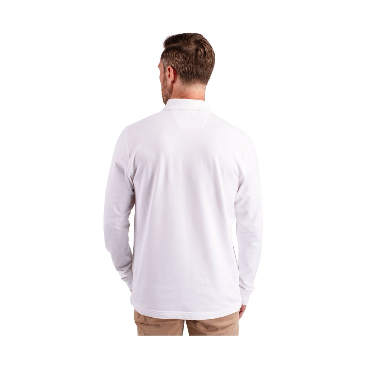 Cutter & Buck Men's Advantage Cotton-Blend Pique Long Sleeve Polo-5