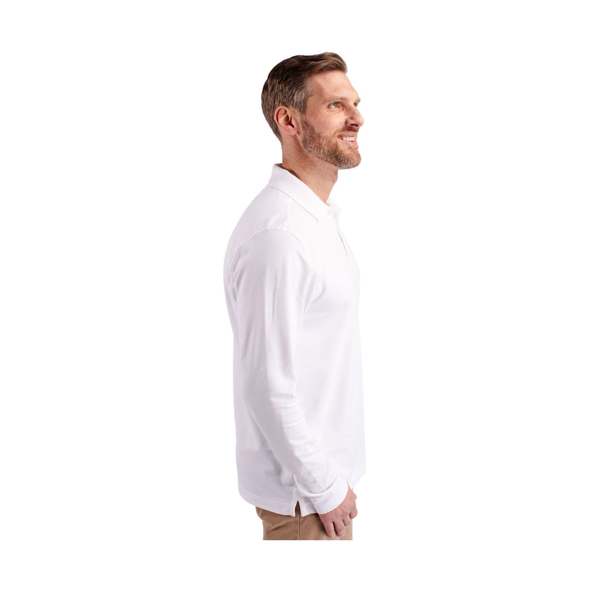 Cutter & Buck Men's Advantage Cotton-Blend Pique Long Sleeve Polo-6