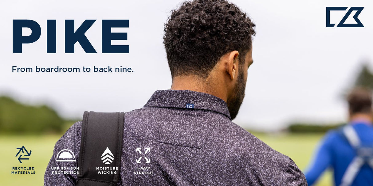 Cutter & Buck Men's Pike Recycled Symmetry Print Polo-5