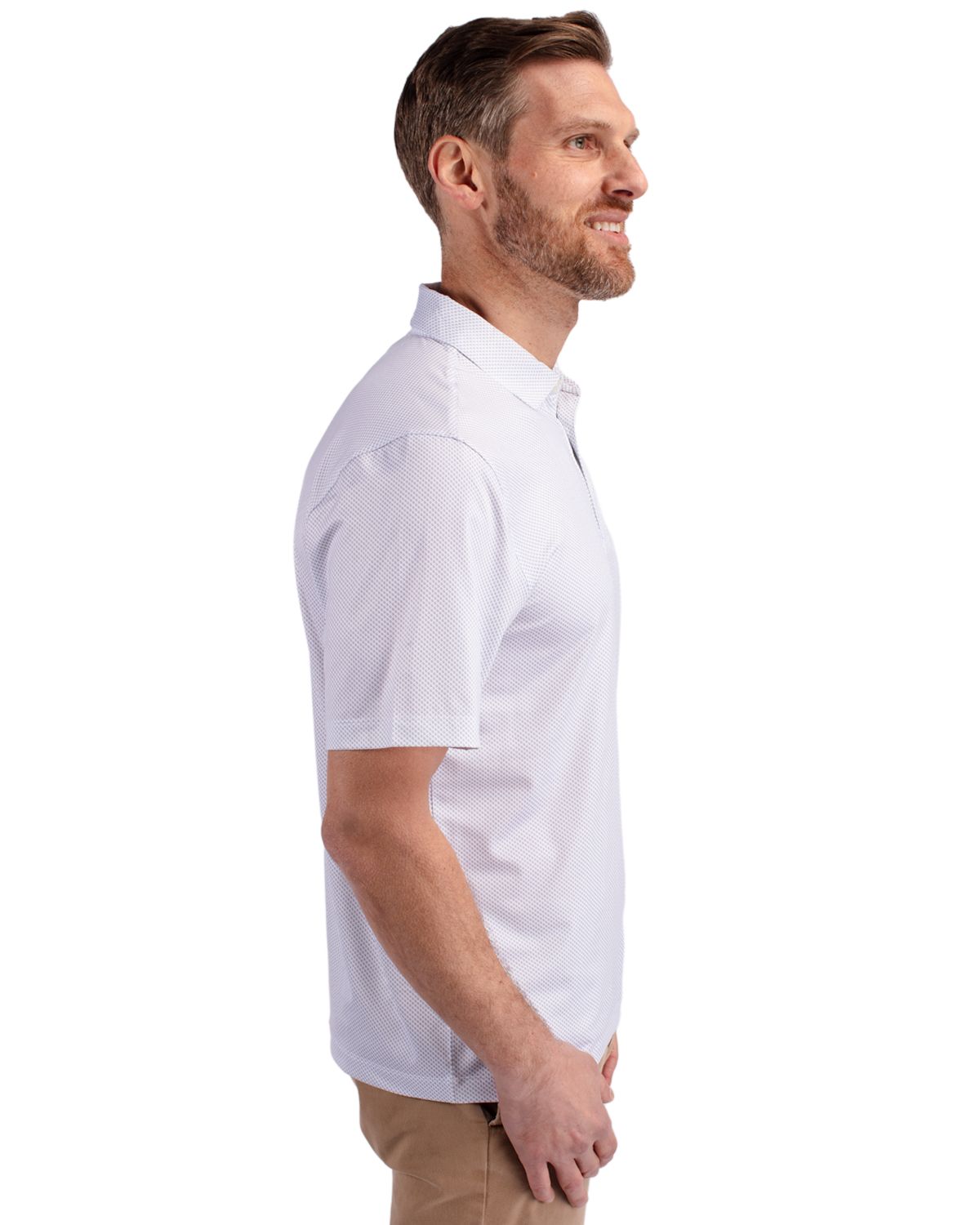Cutter & Buck Men's Pike Recycled Symmetry Print Polo-8