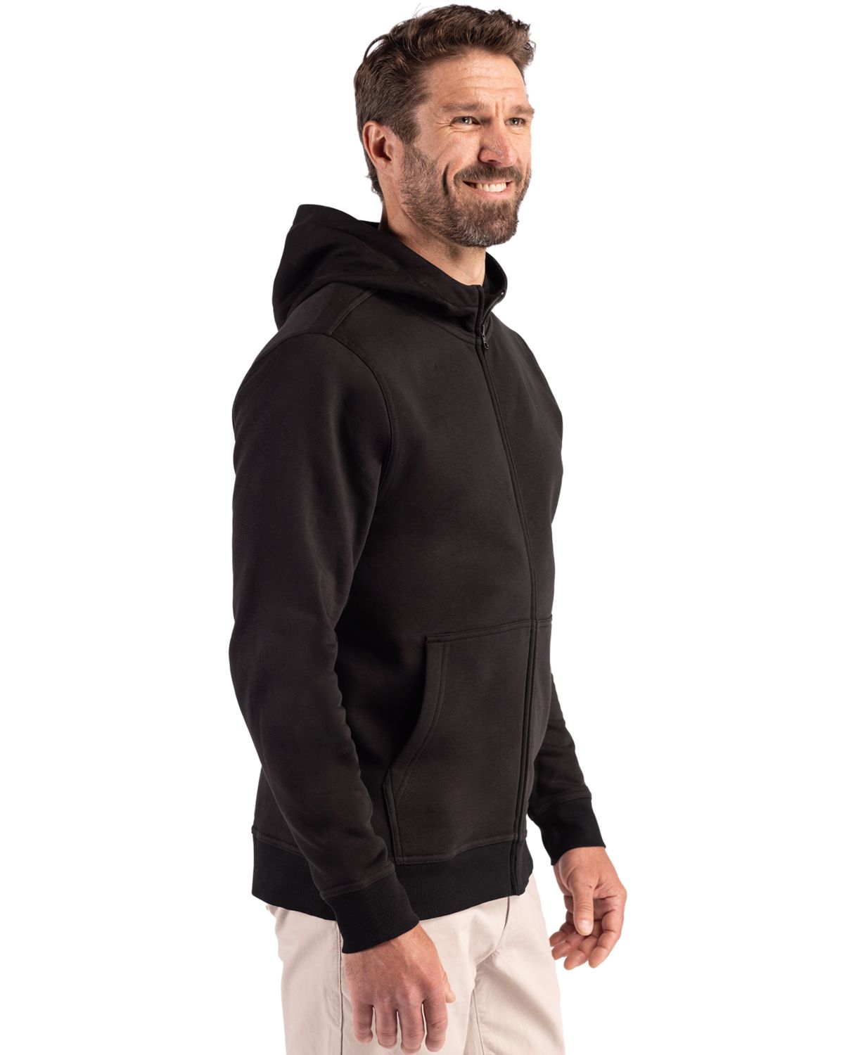 Clique Men's Drive Recycled Full Zip Hooded Sweatshirt-3