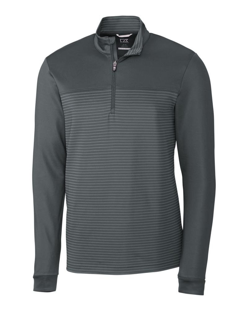 Cutter & Buck Men's Traverse Stripe Quarter Zip Pullover-2