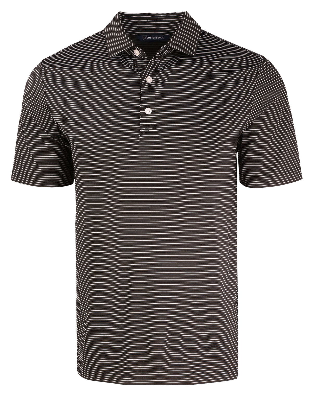 Cutter & Buck Men's Forge Recycled Fine Line Stripe Four-Way Stretch Polo-2