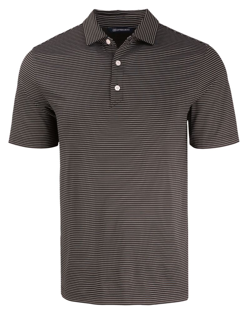 Cutter & Buck Men's Forge Recycled Fine Line Stripe Four-Way Stretch Polo-3