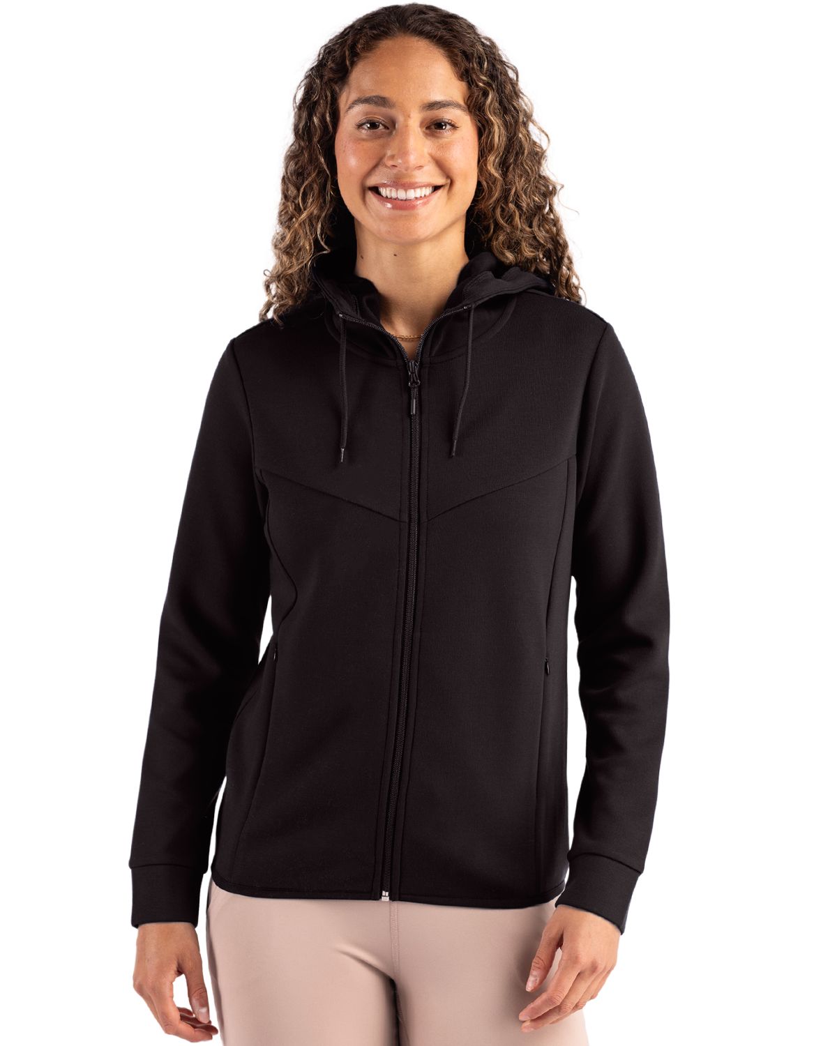 Clique Women's Haven Recycled Full Zip Hooded Sweatshirt-2