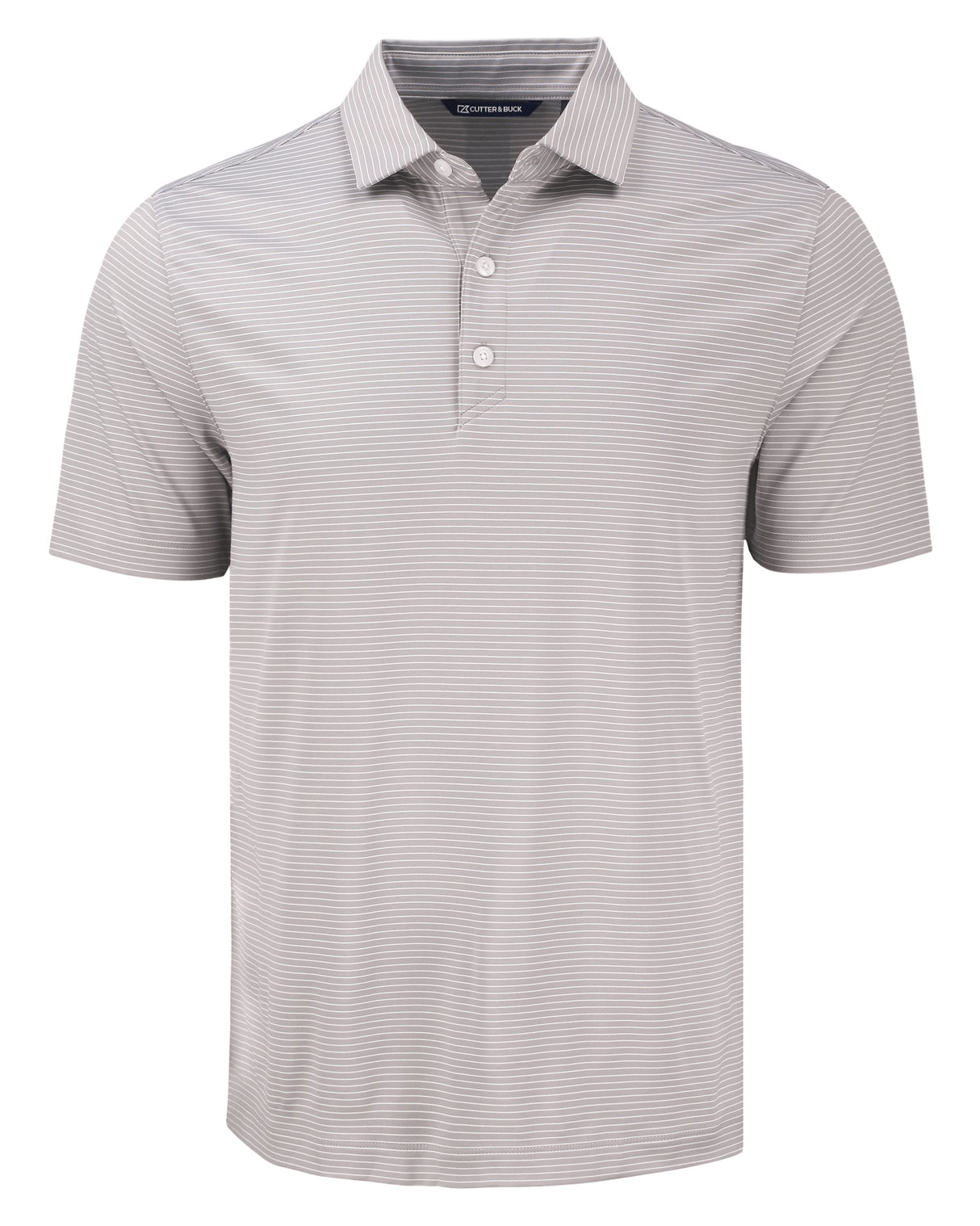 Cutter & Buck Men's Forge Recycled Fine Line Stripe Four-Way Stretch Polo-2