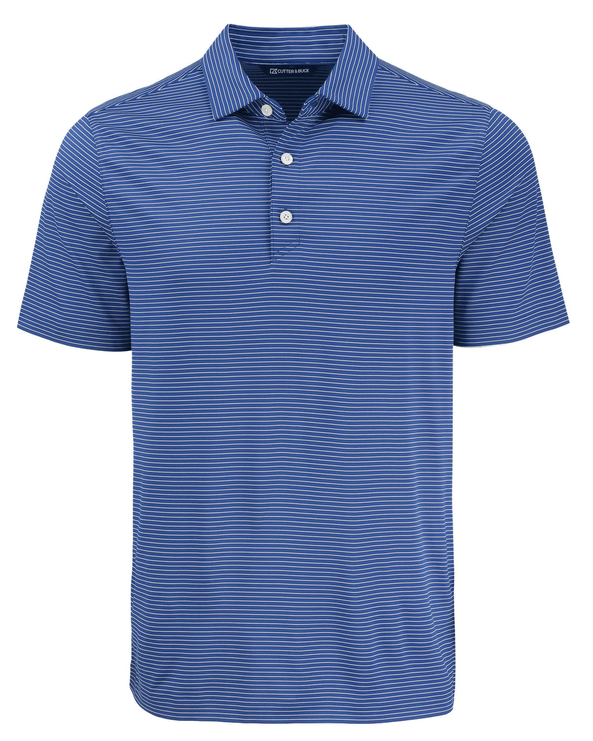 Cutter & Buck Men's Forge Recycled Fine Line Stripe Four-Way Stretch Polo-1
