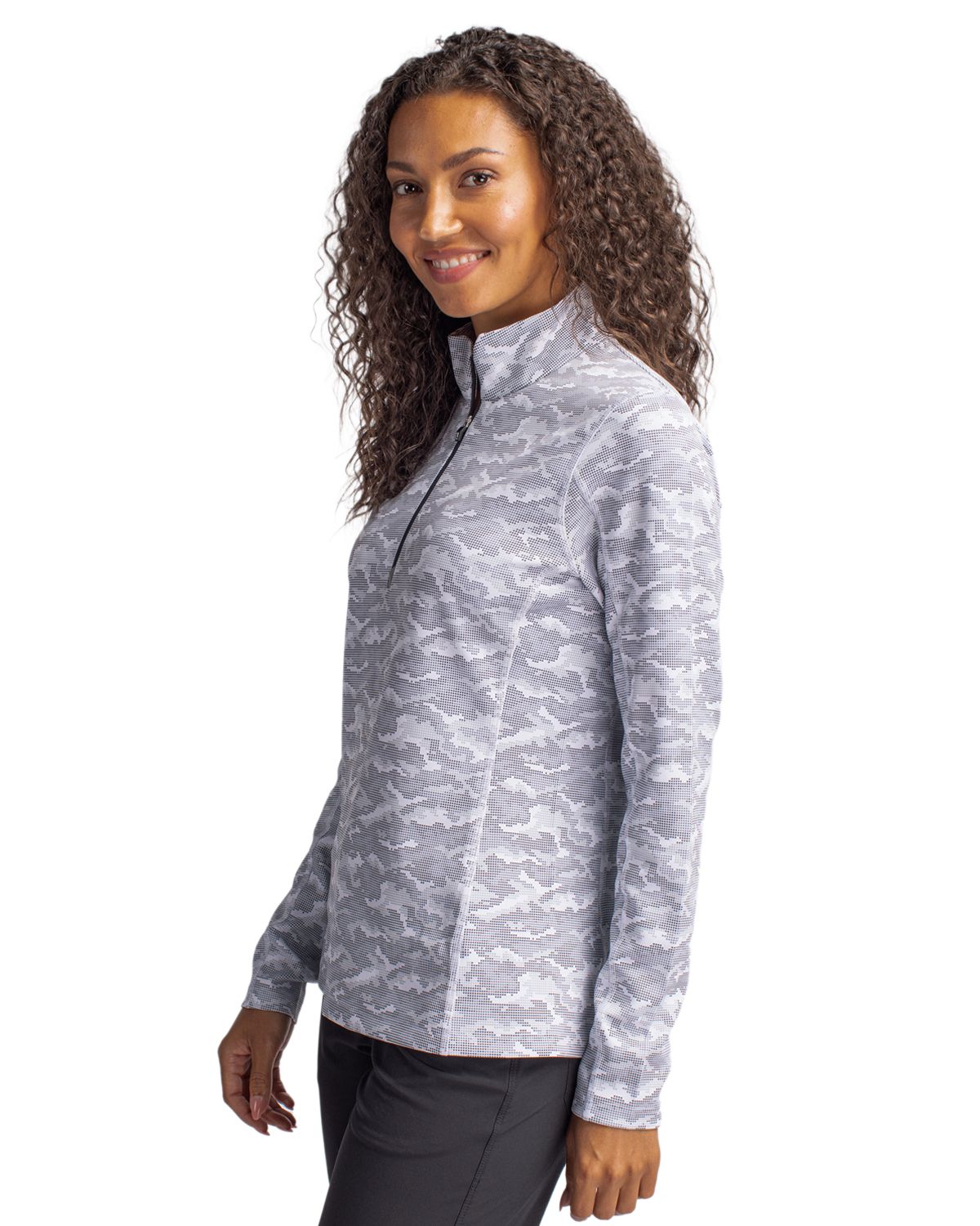 Cutter & Buck Women's Traverse Quarter Zip Pullover-8