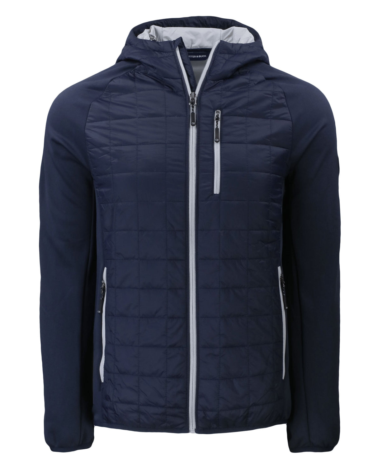 Cutter & Buck Men's Rainier Recycled Insulated Hybrid Puffer Full Zip Jacket-4