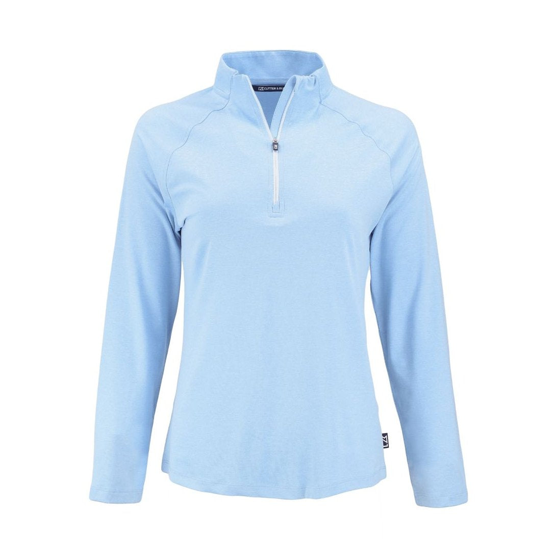 Cutter & Buck Women's Coastline Recycled Double Peached Quarter Zip Pullover-5