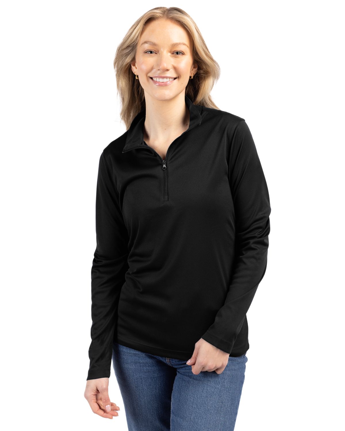 Clique Women's Spin Solution-dyed Performance Interlock Half Zip-2
