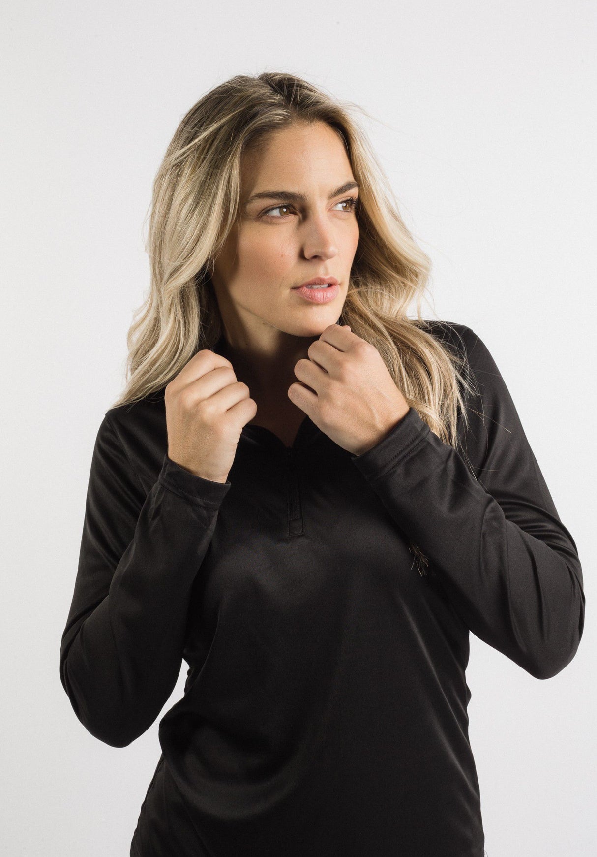 Clique Women's Spin Solution-dyed Performance Interlock Half Zip-8