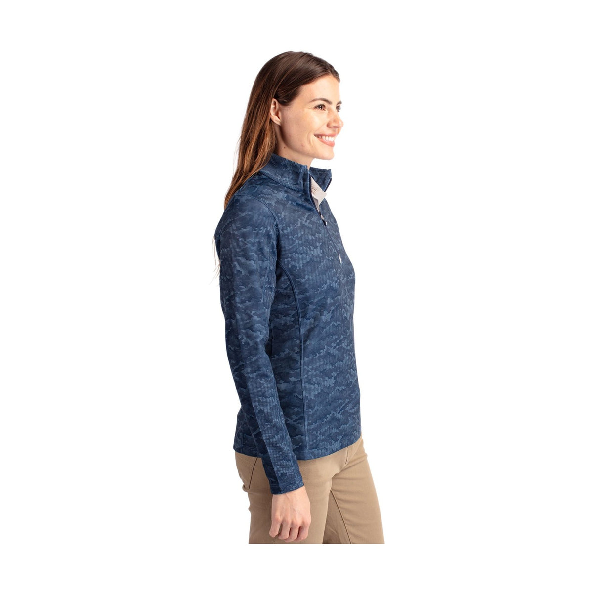 Cutter & Buck Women's Traverse Quarter Zip Pullover-3
