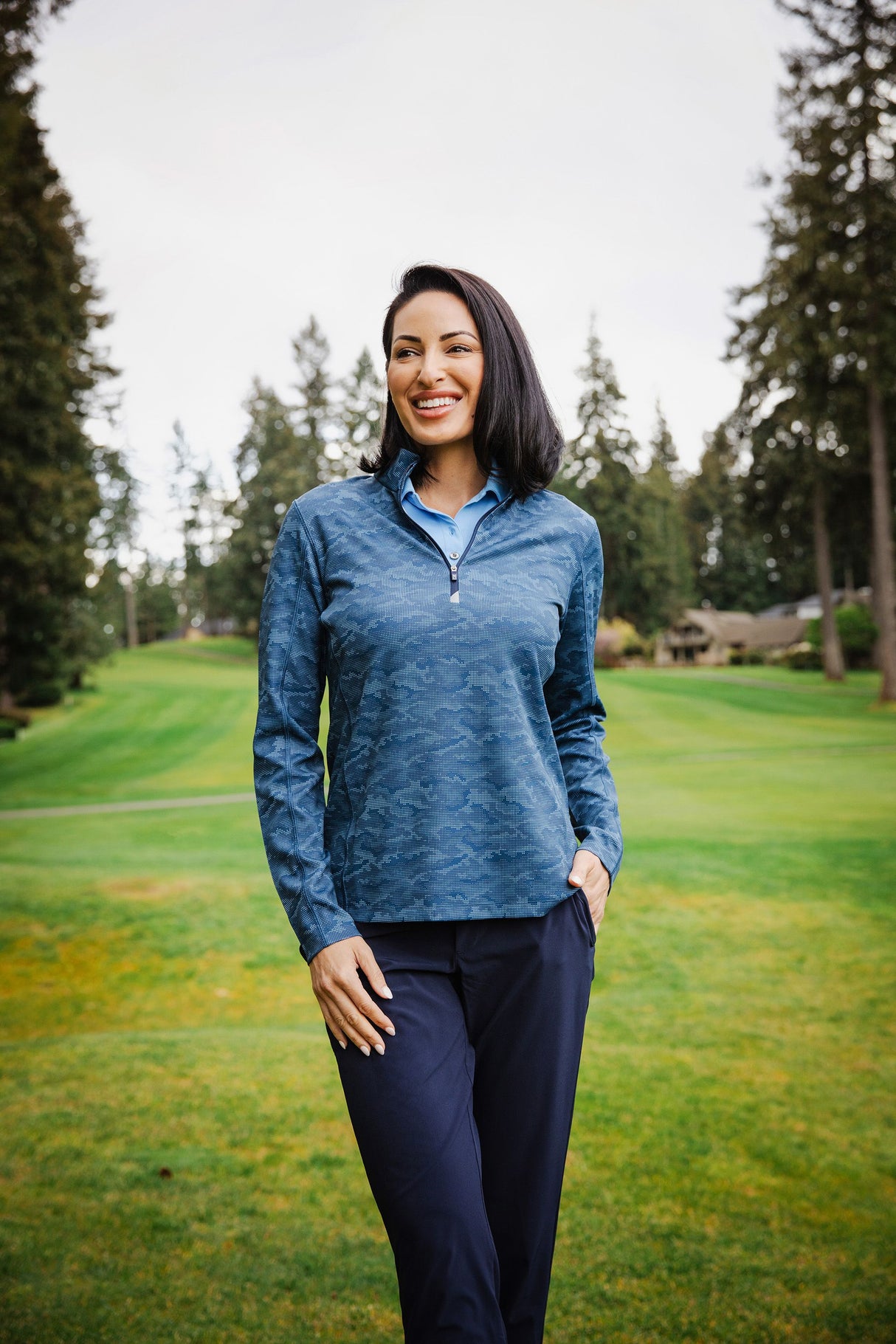Cutter & Buck Women's Traverse Quarter Zip Pullover-7