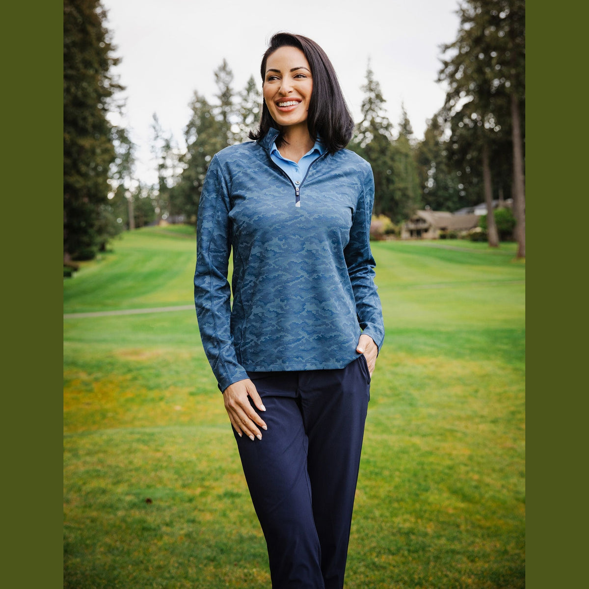 Cutter & Buck Women's Traverse Quarter Zip Pullover-7