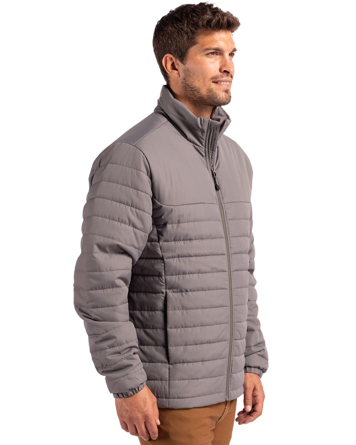 Clique Men's Elevation Recycled Insulated Puffer Full Zip Jacket-4
