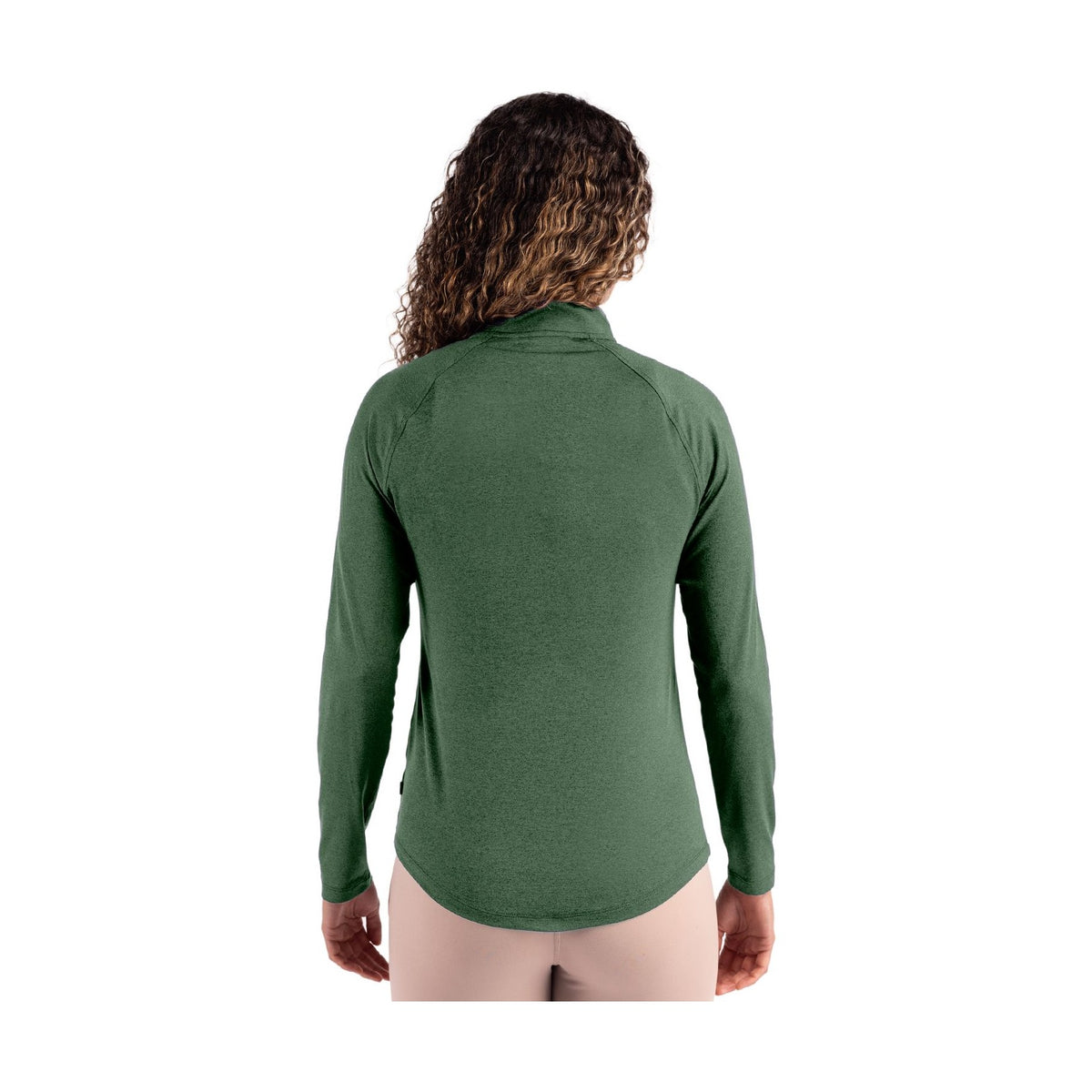 Cutter & Buck Women's Coastline Recycled Double Peached Quarter Zip Pullover-2