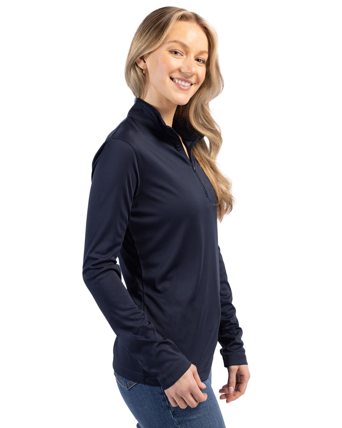 Clique Women's Spin Solution-dyed Performance Interlock Half Zip-6