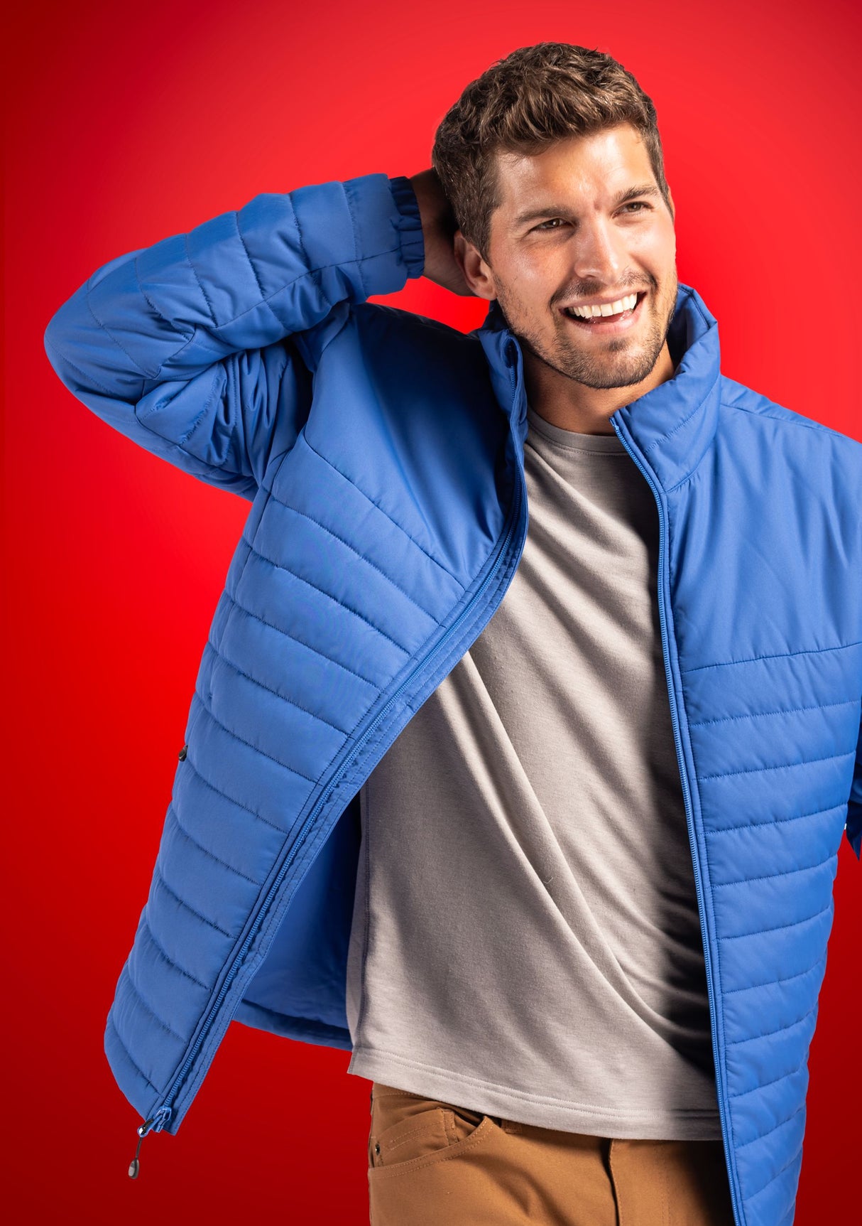 Clique Men's Elevation Recycled Insulated Puffer Full Zip Jacket-1