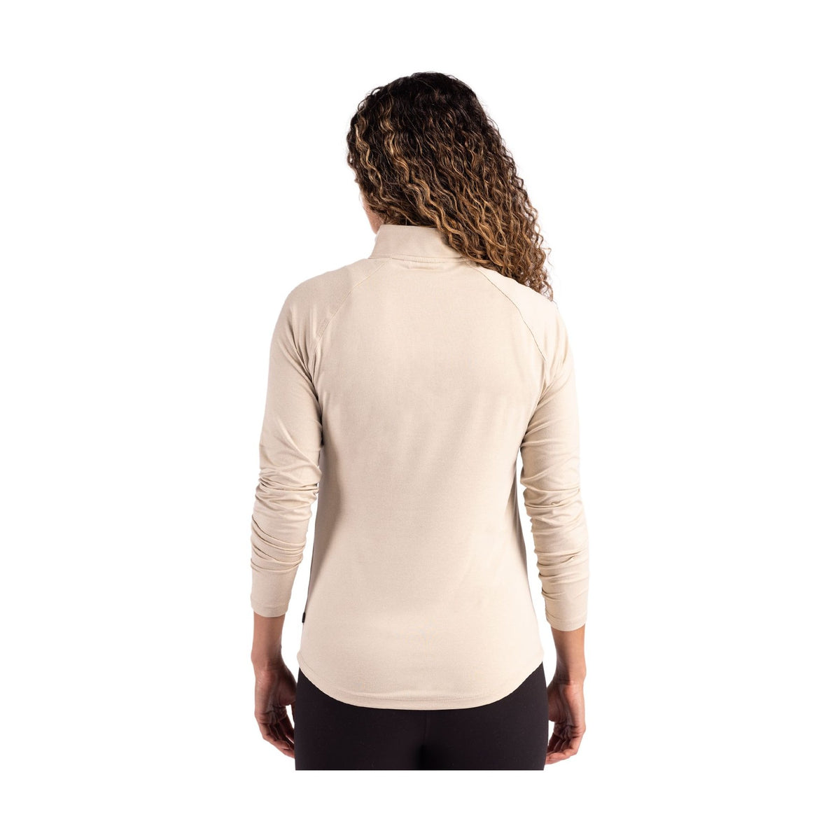 Cutter & Buck Women's Coastline Recycled Double Peached Quarter Zip Pullover-5