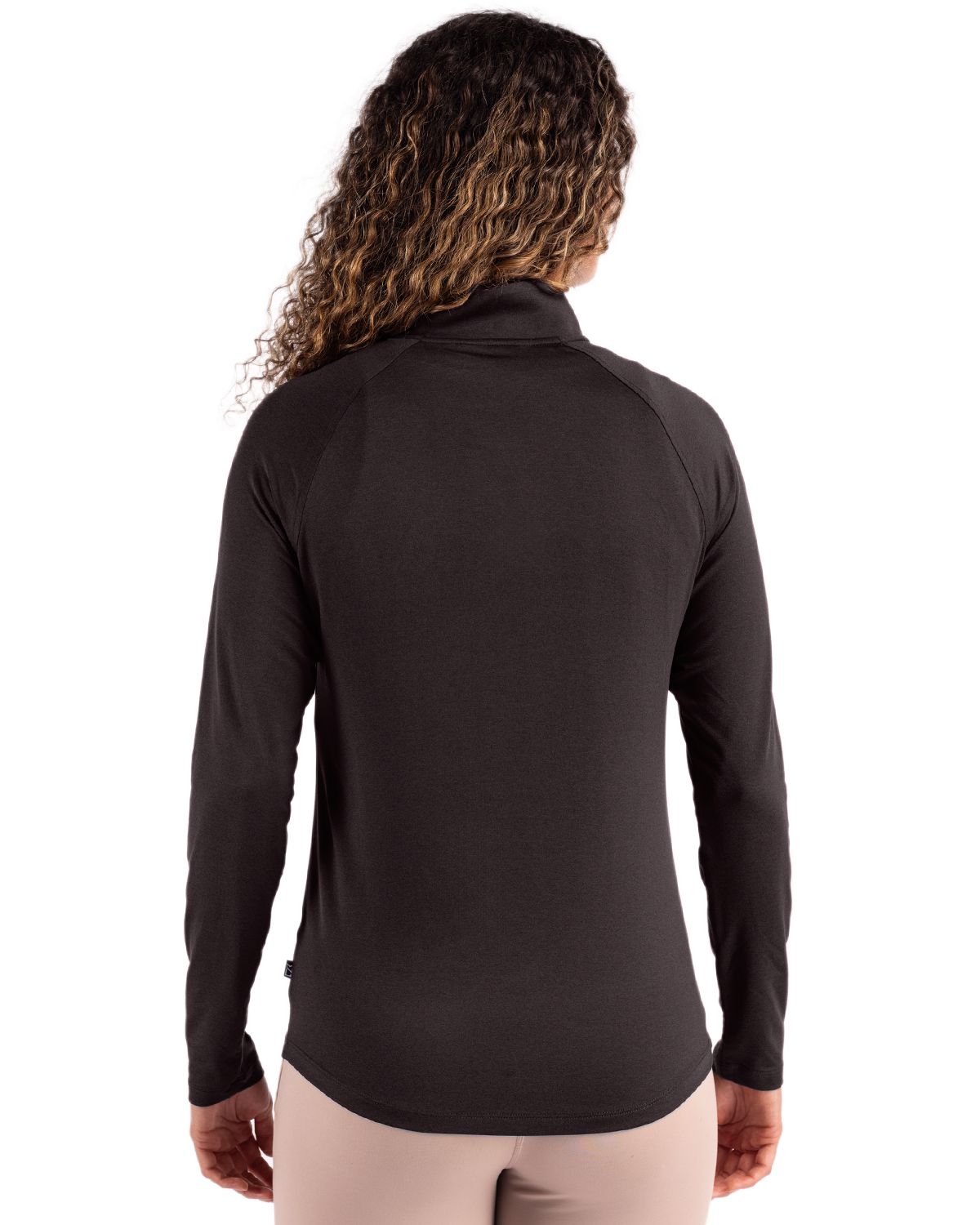 Cutter & Buck Women's Coastline Recycled Double Peached Quarter Zip Pullover-4