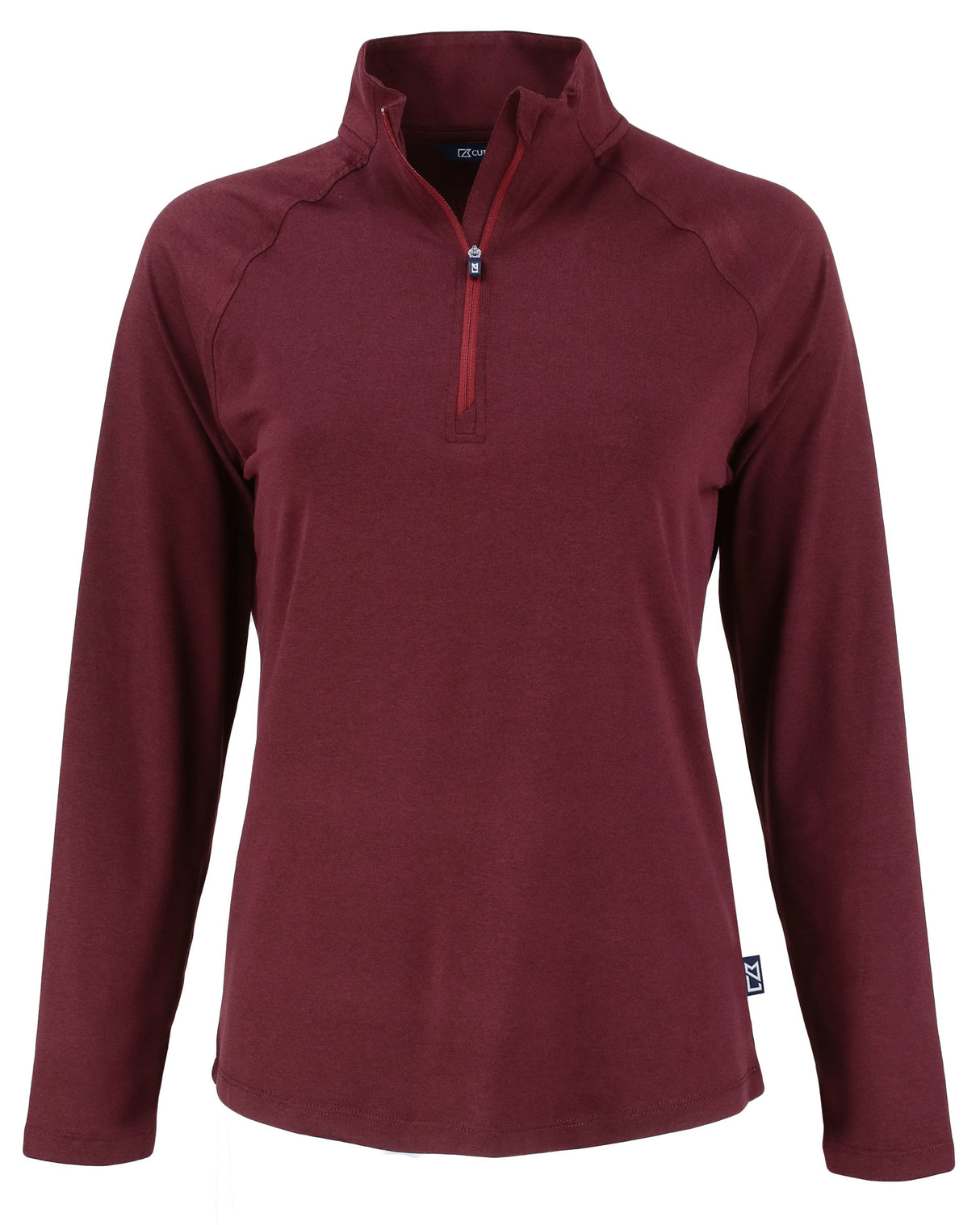 Cutter & Buck Women's Coastline Recycled Double Peached Quarter Zip Pullover-5