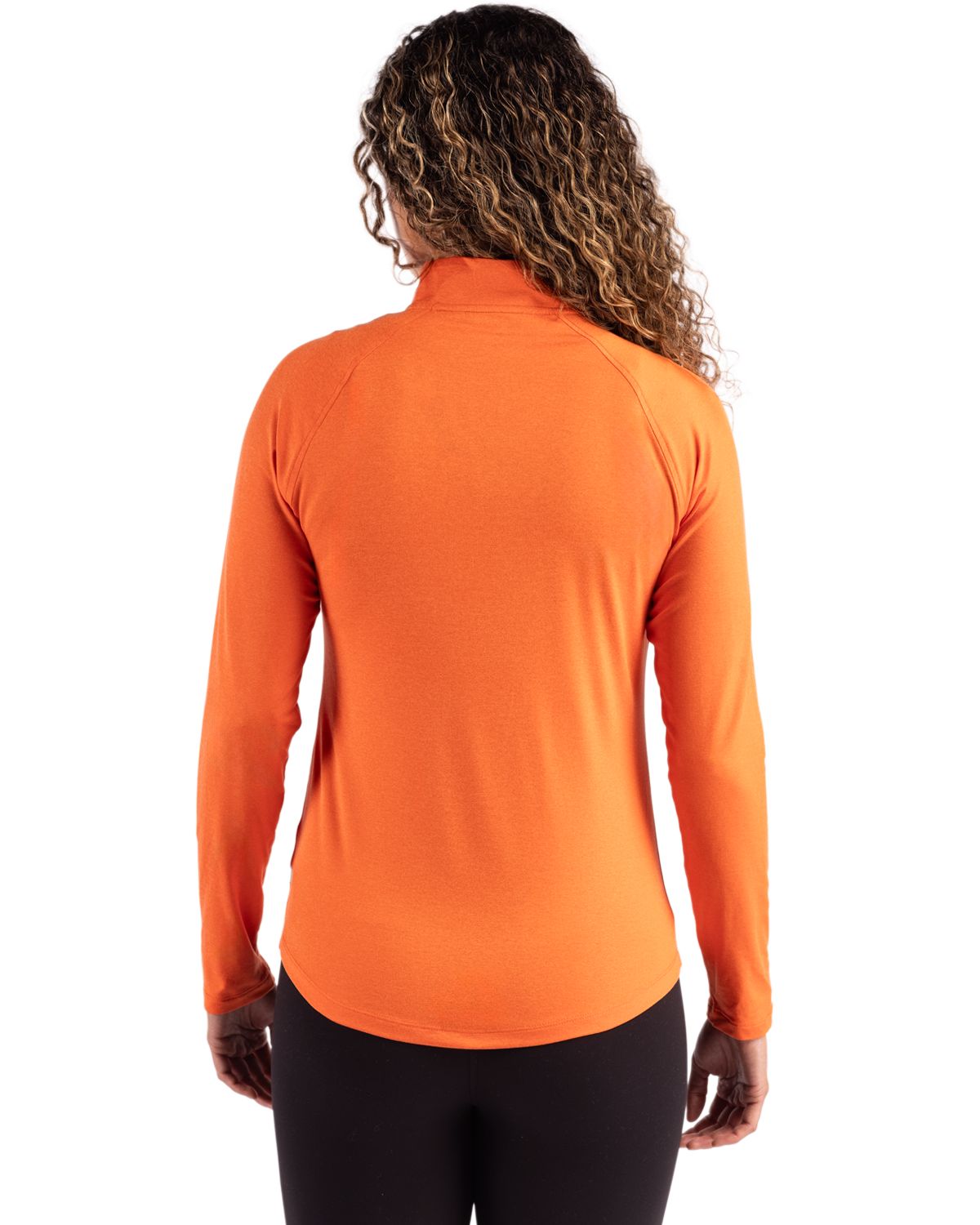 Cutter & Buck Women's Coastline Recycled Double Peached Quarter Zip Pullover-2