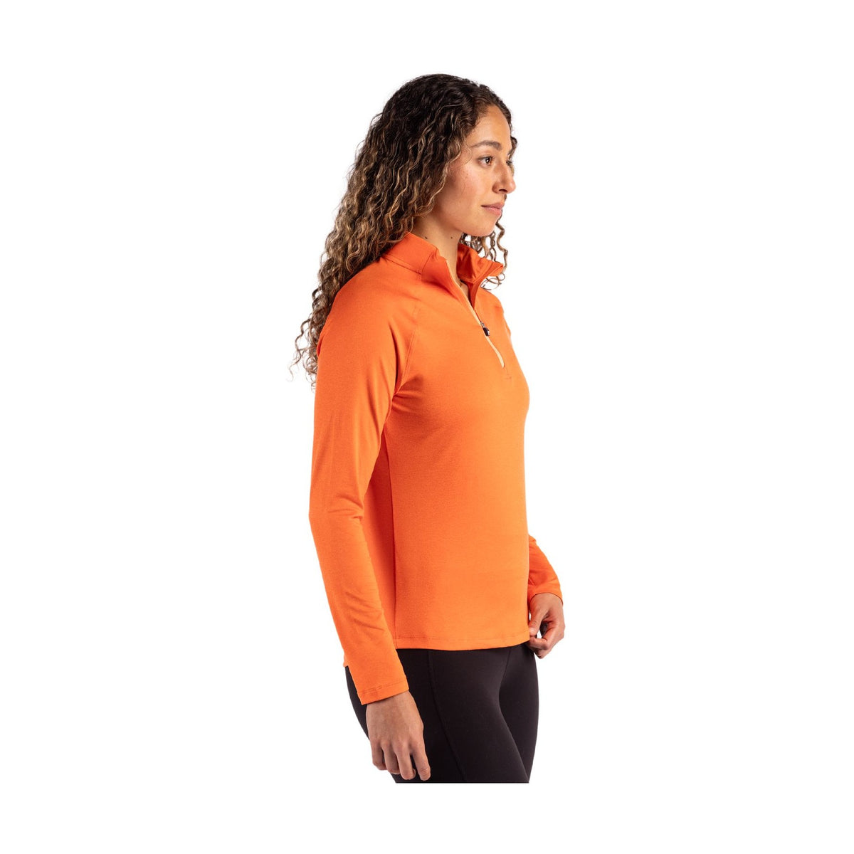 Cutter & Buck Women's Coastline Recycled Double Peached Quarter Zip Pullover-3