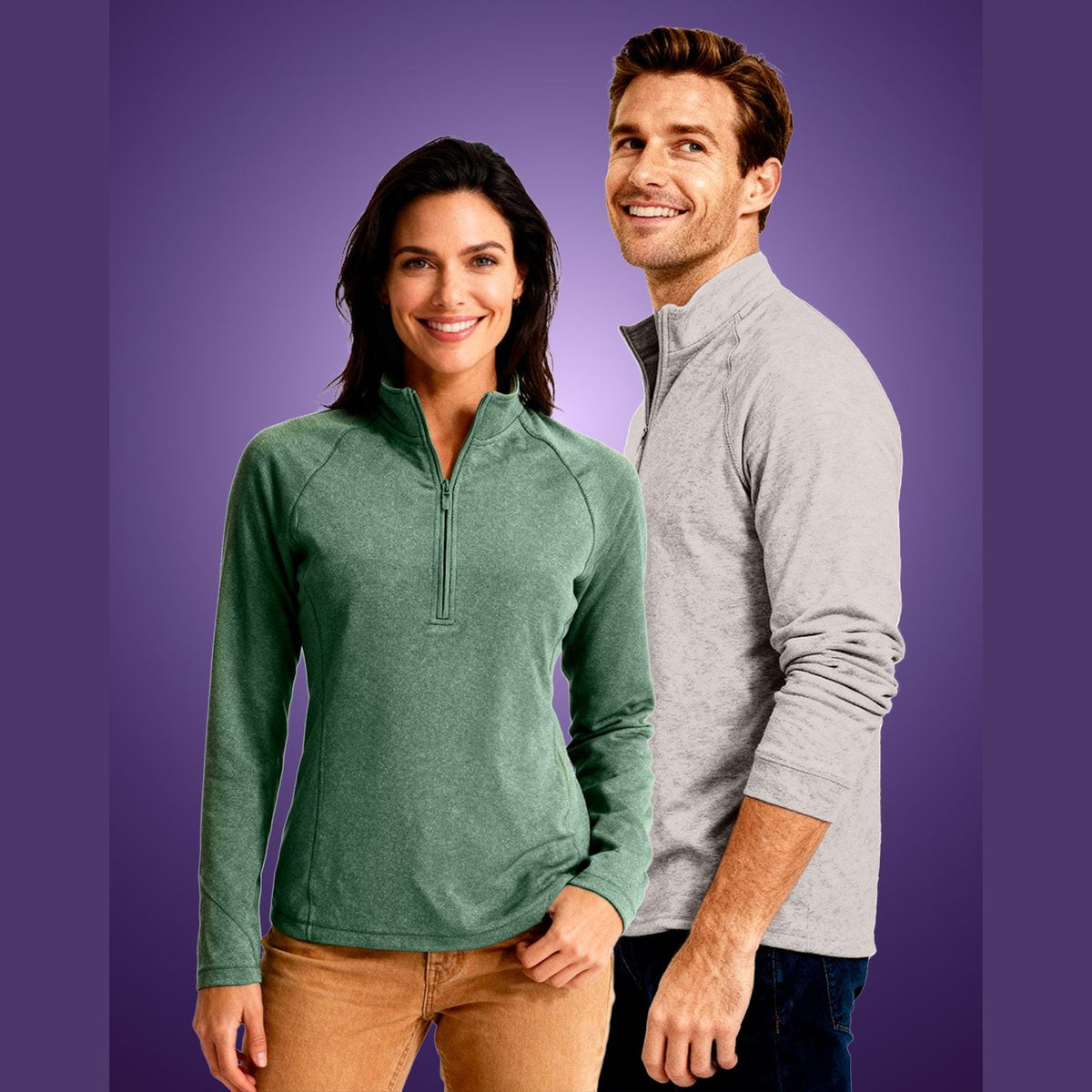 Clique Women's Dash Recycled Quarter Zip Sweatshirt-1