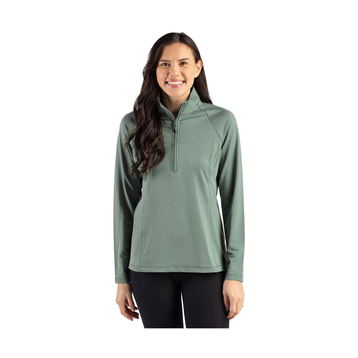 Clique Women's Dash Recycled Quarter Zip Sweatshirt-2